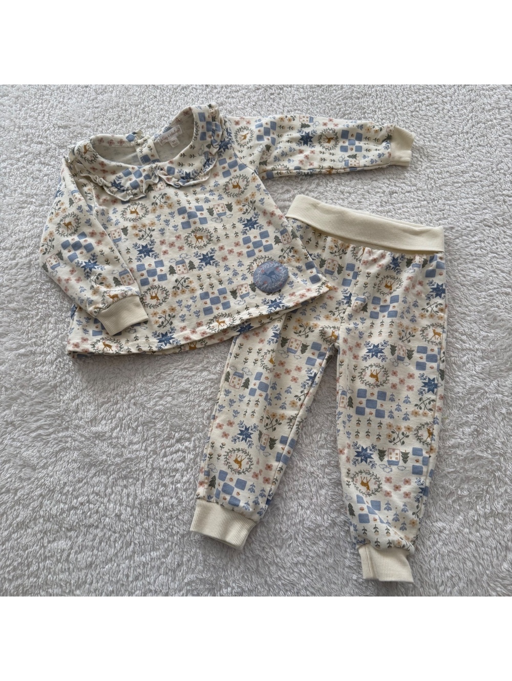 2t Beautiful Patterned Sweatshirt Set
